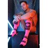 Breedwell Chaussettes hautes Hypnotix Noir-Rose